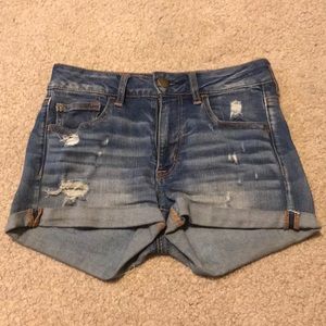 Hi-Rise Shortie Jean Short